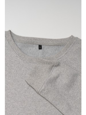 So Cool Gri Sweatshirt Motosiklet Piston Silindir Buji Anahtar Vites Baskılı Unisex Sweat