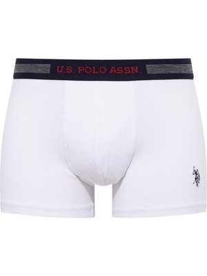 U.S. Polo Assn. 90004 Erkek Battal 3'lü Boxer-Lacivert-grimelanj-beyaz