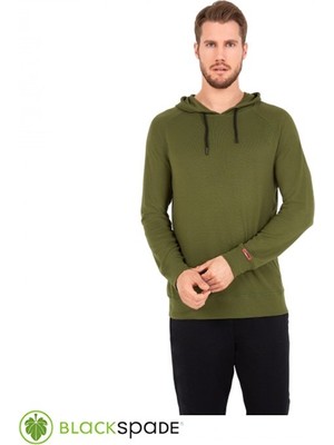 Blackspade Erkek Termal Sweatshirt 2. Seviye 7468 - Yeşil