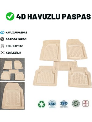 Just Cheap Store Toyota Avensis Sedan 2011 4d Havuzlu Üniversal Yeni Nesil Paspas Bej Gold Seri