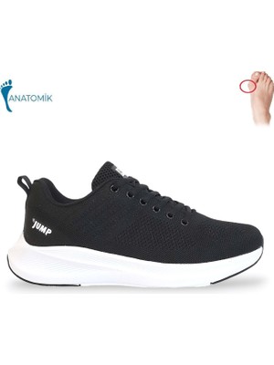 Jump 1810-29537 Anatomik Tabanlı Triko Kumaş Sneakers Ayakkabı - NKT01810-SIYAH Beyaz-44