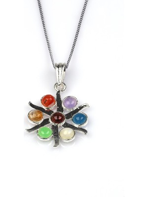 Alibaba Doğaltaş Çakra Doğal Taş Kolye