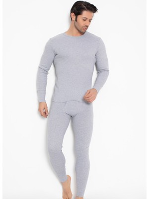 Bross Erkek Alt Üst Gri Içlik Takım %100 Pamuk 12721028