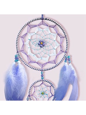 Decisive Mor Dream Catcher Tüy Dream Catchers Yatak Odası Için Dream Catcher Duvar Asılı Dekorlar Sanat Süsleme Zanaat Hediyeler (Yurt Dışından)