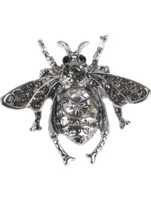 Decisive Vintage Ankastre Arı Broş Pin Rhinestone Arı Broş Küçük Yaka Sesi Bug Fly Arı Antik Gümüş (Yurt Dışından)