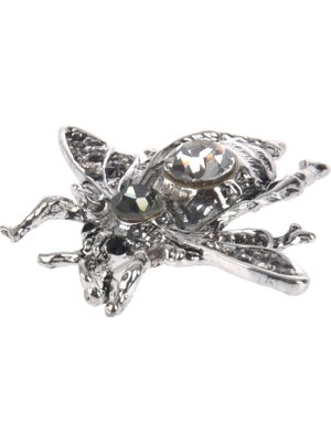 Decisive Vintage Ankastre Arı Broş Pin Rhinestone Arı Broş Küçük Yaka Sesi Bug Fly Arı Antik Gümüş (Yurt Dışından)