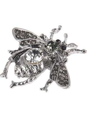 Decisive Vintage Ankastre Arı Broş Pin Rhinestone Arı Broş Küçük Yaka Sesi Bug Fly Arı Antik Gümüş (Yurt Dışından)