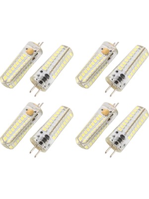 Decisive 8x 6.5W Gy6.35 LED Ampuller 72 2835 Smd LED 320LM 50W Halojen Lambalar Eşdeğer Kısılabilir Saf Beyaz 6000K 360 Derece Işın (Yurt Dışından)