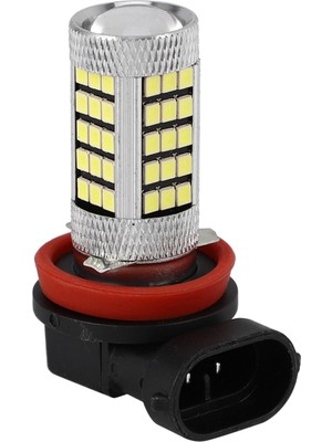 Decisive 2 Adet H11 H8 H9 Beyaz 6000K 850LM 2835 66SMD Otomatik LED Sis Lambası Gündüz Farı (Yurt Dışından)