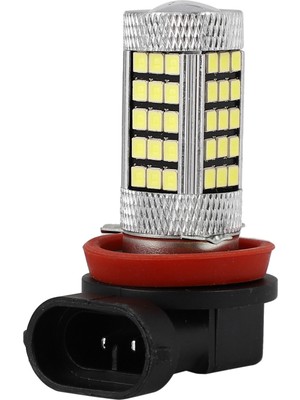 Decisive 2 Adet H11 H8 H9 Beyaz 6000K 850LM 2835 66SMD Otomatik LED Sis Lambası Gündüz Farı (Yurt Dışından)