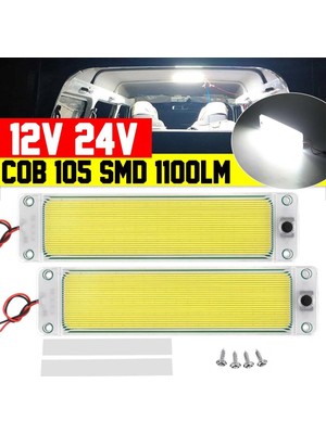 Decisive Adet 24 V LED Drl Cob Araba Gündüz Farları Okuma Işığı LED Şerit Işık Sis Lambası 8000 K Rv Karavanlar Otobüs Kamyon (Yurt Dışından)