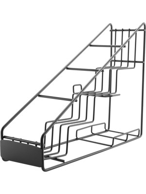 Internet 4 Şişe Tel Vitrin / Şurup Rafı Kahve Depolama Rafı Çok Fonksiyonlu Süt Çay Bardağı Raf Ekranı (Yurt Dışından)