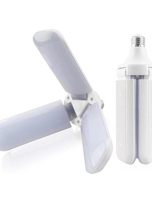 Gecem 5m 48W 6500K E27 Duy Beyaz LED Pervane Ampul