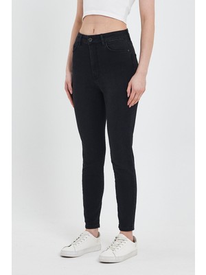 Vena Kadın Holly Black Ekstra Yüksek Bel Skinny Jean Pantolon