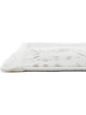 Angora Home Life Makine Halısı 6030 Bej 80 x 150 Saçaklı