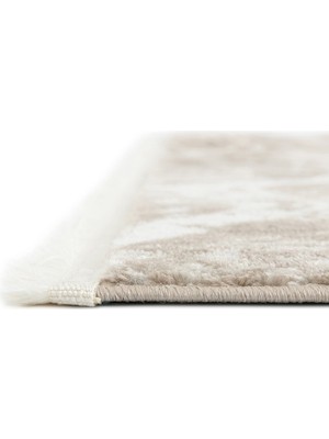 Angora Home Life Makine Halısı 6021 Kahve 80 x 300 Saçaklı