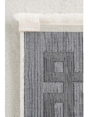 Angora Home Life Makine Halısı 6101 Krem 80 x 300 Saçaklı