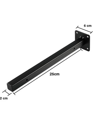 Abronya Duvar Raf Aparatı Mutfak Rafı Tutucu Metal Raflık 30 cm