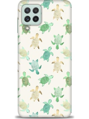 gmotp Samsung Galaxy A22 Kılıf Hd Baskılı - Minik Kaplumbağalar