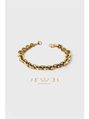 Jewel Tennis Model Gold Altın Kaplama Bileklik