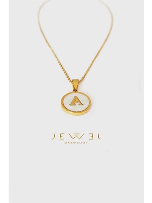 Jewel A Harfi Gold Altın Kaplama Kolye