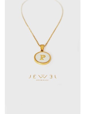 Jewel P Harfi Gold Altın Kaplama Kolye