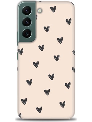 gmotp Samsung Galaxy S22 Kılıf Hd Baskılı - Minik Kalpler