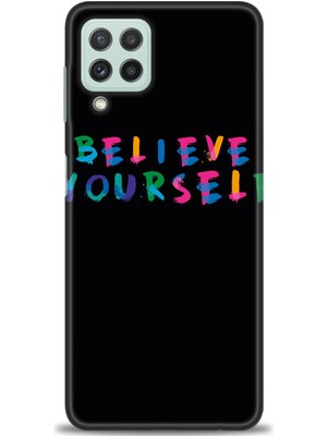 gmotp Samsung Galaxy A22 Kılıf Hd Baskılı - Believe