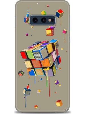 gmotp Samsung Galaxy S10E Kılıf Hd Baskılı - Zeka Küpü