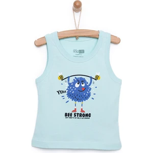 Basic Canavar Baskılı Atlet Tshirt Erkek Bebek