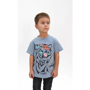 Erkek Çocuk Kaplan Baskılı Tshirt
