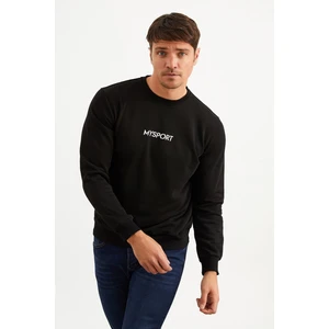 201951 Erkek Bisiklet Yaka Sweatshirt