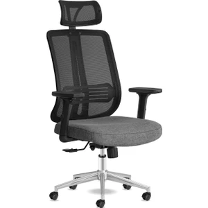 Yönetici Çalışma Koltuğu | Spark Başlıklı | Siyah Krom