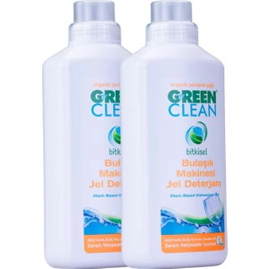 U Green Clean Green Clean Bitkisel Bulaşık Makinesi Jel Deterjanı Portakal Yağlı 1000 ml x 2 Adet