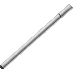 Universal Telefon Tablet iPad Metalik Gri 2in1 Disk Uçlu Stylus Pen Dokunmatik Kalem - AL3466