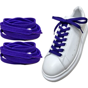 Exclusive 120 cm Yassı Spor Ayakkabı Bağcığı, Çift Katmanlı Örgülü Sneakers Bağcık, 1 Çift