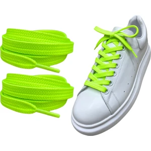 Exclusive 120 cm Yassı Spor Ayakkabı Bağcığı, Çift Katmanlı Örgülü Sneakers Bağcık, 1 Çift