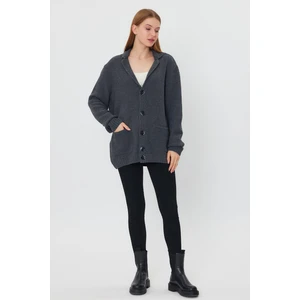 Alexander Gardi Düğmeli Salaş Triko Ceket (E23-6709-KDN)