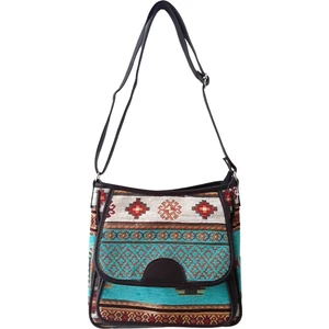 Kapadokya Hediyelik Otantik ve Kilim Desenli Goblen Omuz Çantası