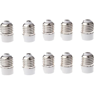 10 Paket E27 - E14 Lamba Işık Soketi Dönüştürücü Dönüştürücü Ampul Uzatma Tabanı Cfl Küçük Vida Adaptörü (Yurt Dışından)