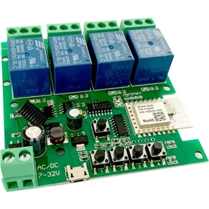 Zigbee Tuya Akıllı 4ch Röle Modülü DC5V 7-32V RF433MHZ Uzaktan Kumanda Işık Anahtarı Alexa Google Home ile Çalışmak (Yurt Dışından)
