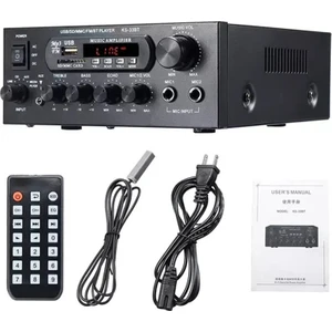 1200W 220V Bluetooth Amplificador Hifi Dijital Amplifikatör 33BT Stereo LED Dijital Ses Amplifikatörü Aux Fm Radyo Ab Tak (Yurt Dışından)