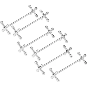 6 Adet Çinko Alaşım Çubukları Dinlenme Kaşık Standı Çatal Bıçaklar Tutucu Raf Standı Metal Zanaat Masa Dekorasyon (Yurt Dışından)