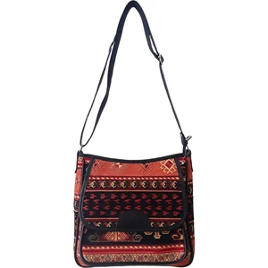Kapadokya Hediyelik Otantik ve Kilim Desenli Goblen Omuz Çantası