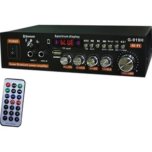 1000 W G919H Ev Güç Amplifikatörü Hıfı Bluetooth 5.0 Ses Ses Amplificador Subwoofer Hoparlörler USB Amplifikatör-Abd Tak (Yurt Dışından)