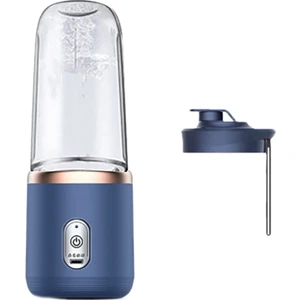 Yeni Taşınabilir Blender 400ML Elektrikli Meyve Sıkacağı Limon Portakal Meyve Sıkacağı Kablosuz Şarjlı 21000RPM Mikser (Mavi) (Yurt Dışından)