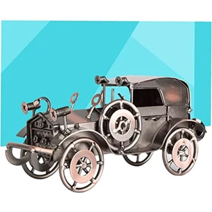 Masaüstü Ev Dekorasyon Metal Modelleri Antika Araç Modeli Retro Araba Modeli Masaüstü Kamyon Dekor Demir Araba Modeli (Yurt Dışından)