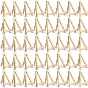 60 Adet Mini Ahşap Şövale. Kartvizitler, Sergi Fotoğrafları, Küçük Kanvaslar, Sınıf Kendin Yap Sanatları ve El Sanatları 8X15CM (Yurt Dışından)