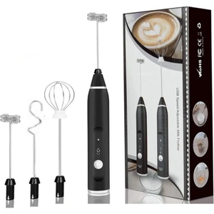 Elektrikli Süt Köpürtücü El Kablosuz Blender USB Mini Kahve Makinesi Çırpma Mikser Cappuccino Krem Yumurta Gıda Blender A (Yurt Dışından)