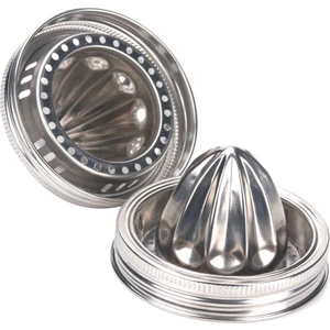 2 Adet Kavanoz Paslanmaz Çelik Sıkacağı Kapaklı Narenciye Sıkacağı Cam Turşu Kavanozu Limon Sıkacağı Manuel Narenciye Sıkacağı Geniş Ağız Kapağı (Yurt Dışından)